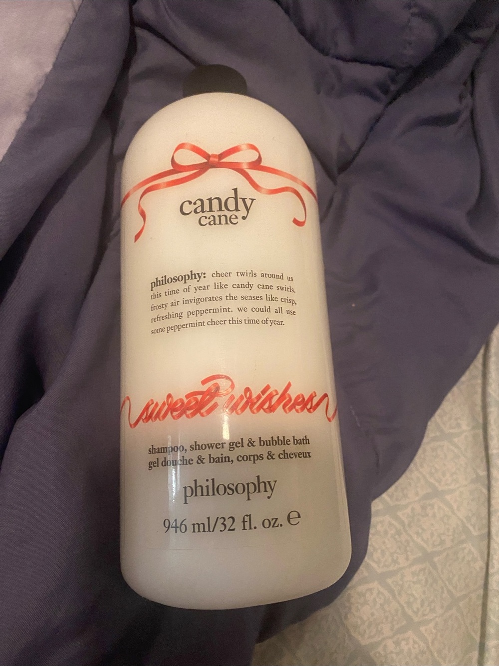 Philosophy Candy Cane Sweet Wishes Body Wash - White & Red
